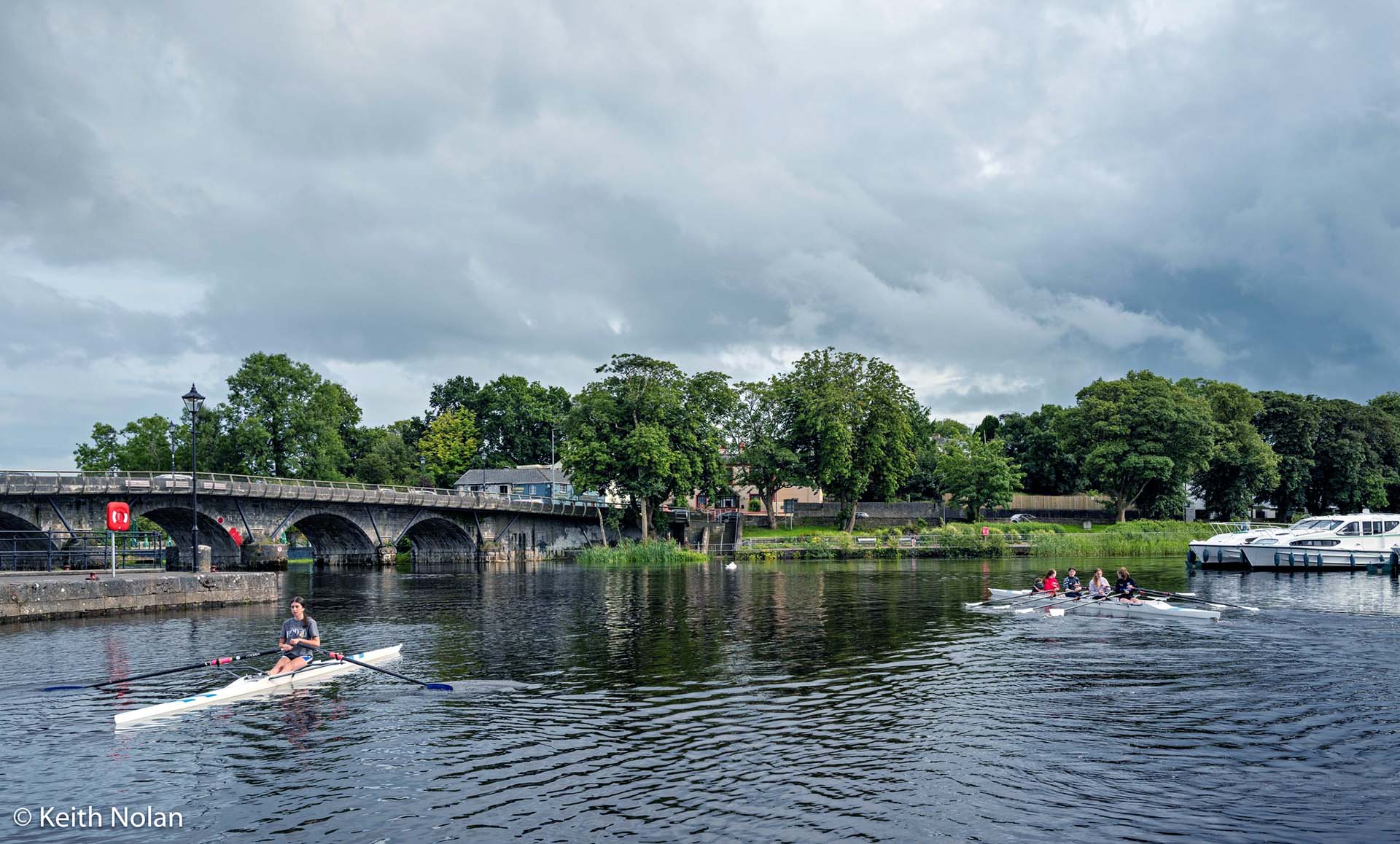 Rowing boats. Photo by Keith Nolan.